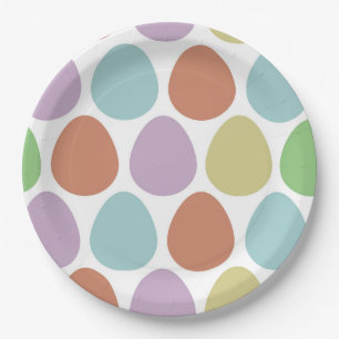 Easter Eggs Decor Pattern  Paper Plate