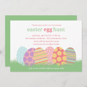 Easter Eggs Easter Party Invitation