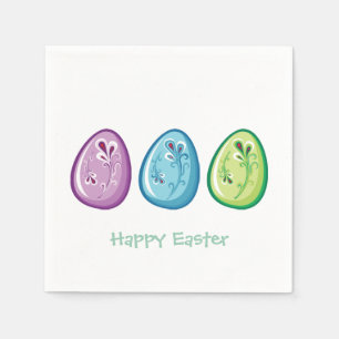 Easter Eggs Easter Party Paper Napkin Set