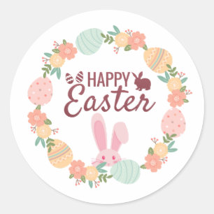 Easter Eggs Favour Stickers and ornament