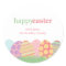 Easter Eggs Favour Stickers or Gift Tag Stickers