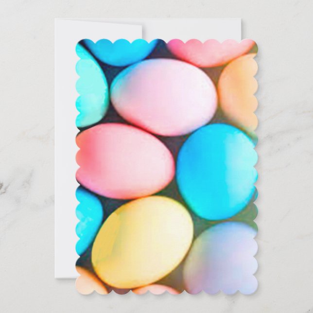 Easter Eggs Flat Holiday Card (Front)