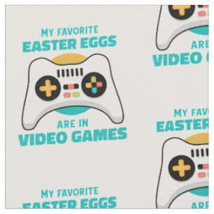 easter eggs gamer funny fabric