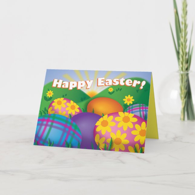 Easter Eggs - Greeting Card (Front)