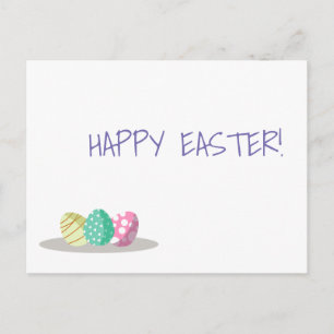 Easter Eggs Happy Easter Postcard