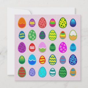 Easter Eggs Holiday Card