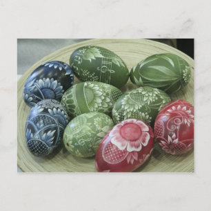 Easter eggs. holiday postcard