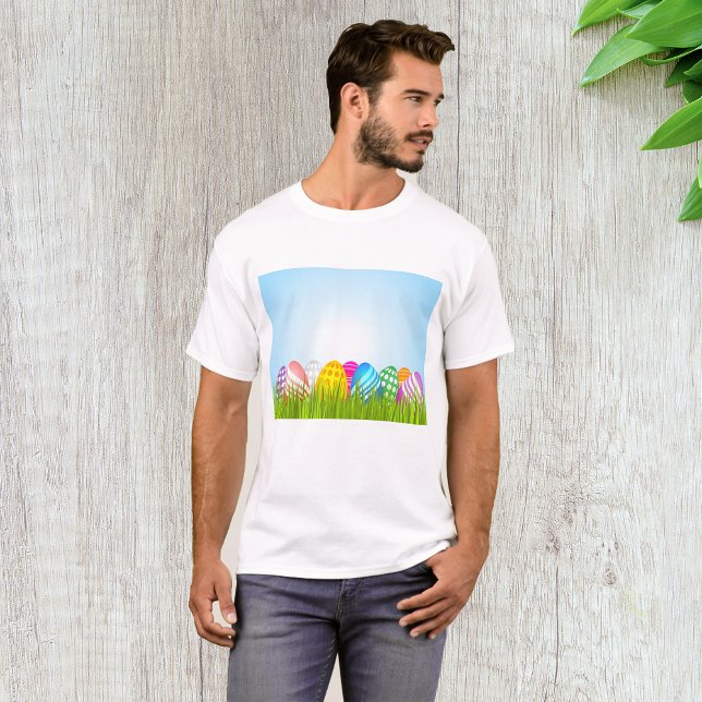Easter Eggs In Grass Mens T-Shirt (Creator Uploaded)