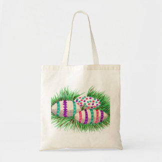 Easter Eggs in Grass Tote Bag