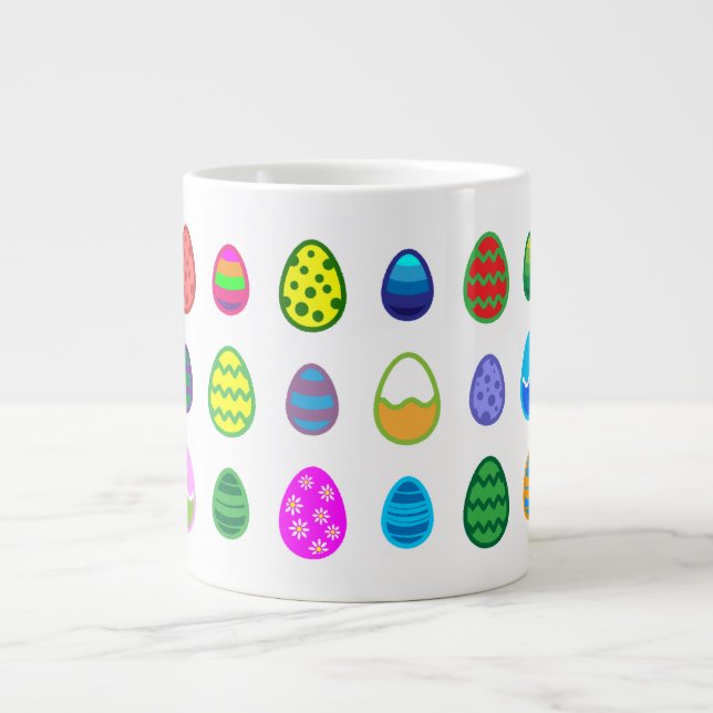 Easter Eggs Large Coffee Mug (Front)