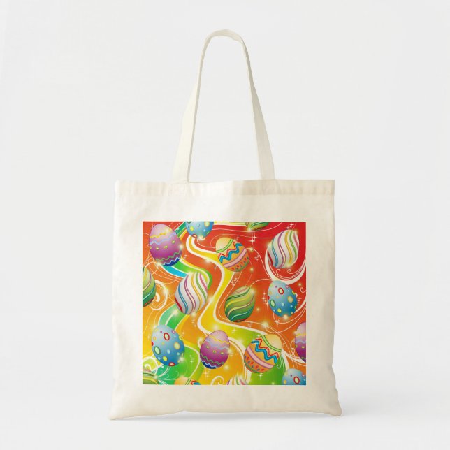 Easter Eggs Ornamental Design Tote Bag (Front)