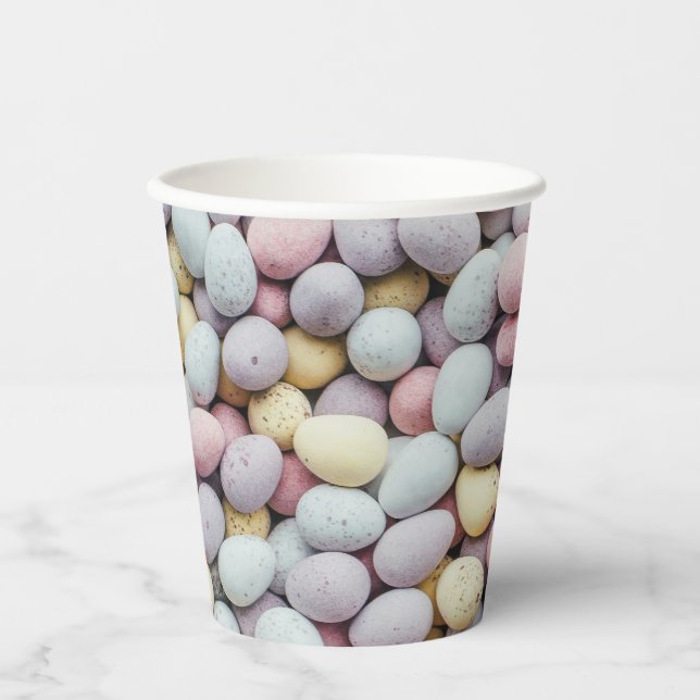 Easter Eggs Pastel Paper Cups (Front)