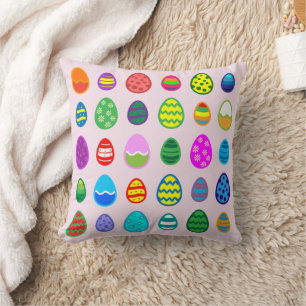 Easter Eggs Pattern Cushion