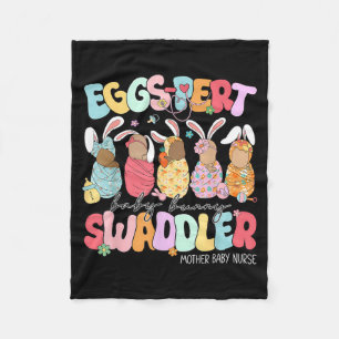 Easter Eggs-Pert Baby Bunny Swaddler Mother Baby Fleece Blanket