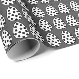 Easter Eggs Polka Dot Happy Easter Pattern  Wrapping Paper