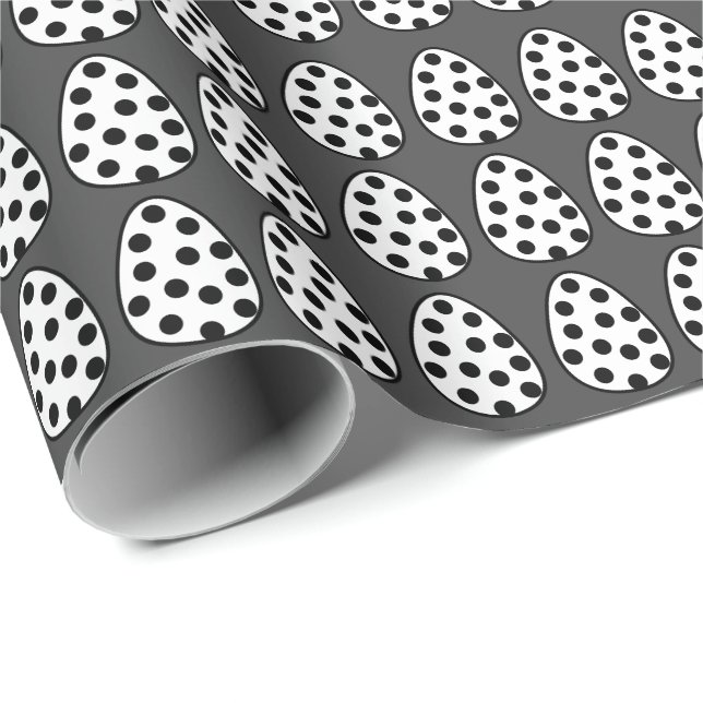 Easter Eggs Polka Dot Happy Easter Pattern  Wrapping Paper (Roll Corner)