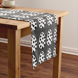 Easter Eggs Polka Dot Happy Easter  Short Table Runner