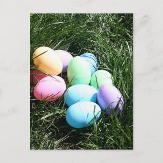 Easter eggs post card