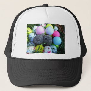 Easter Eggs, Rabbit Golf Balls Trucker Hat