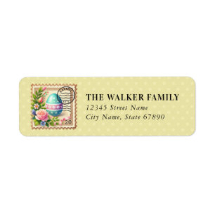 Easter Eggs Return Address Labels