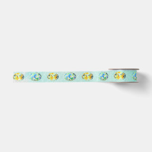 EASTER EGGS Ribbon Watercolor Pastel Retro Satin Ribbon