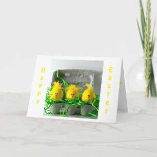 EASTER EGGS SAY "HAPPY EASTER" FAMILY/FRIENDS HOLIDAY CARD
