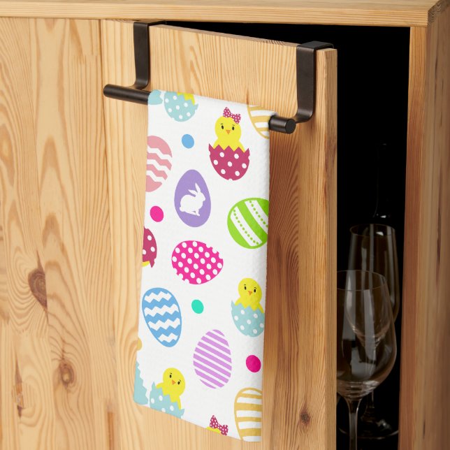 Easter Eggs Tea Towel (Thirds Fold)