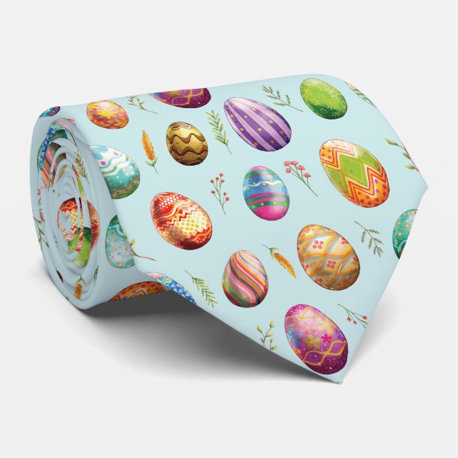 Easter Eggs Tie (Rolled)