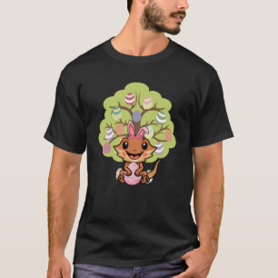 Easter Eggs Tree Bearded Dragon Bunny Happy Easter T-Shirt