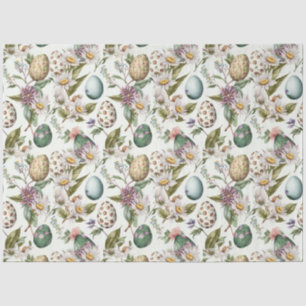 Easter eggs vintage nostalgic pattern No8 Tissue Paper