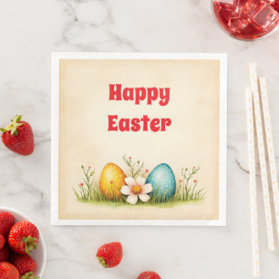 Easter Eggs Vintage Popular Collection Napkin