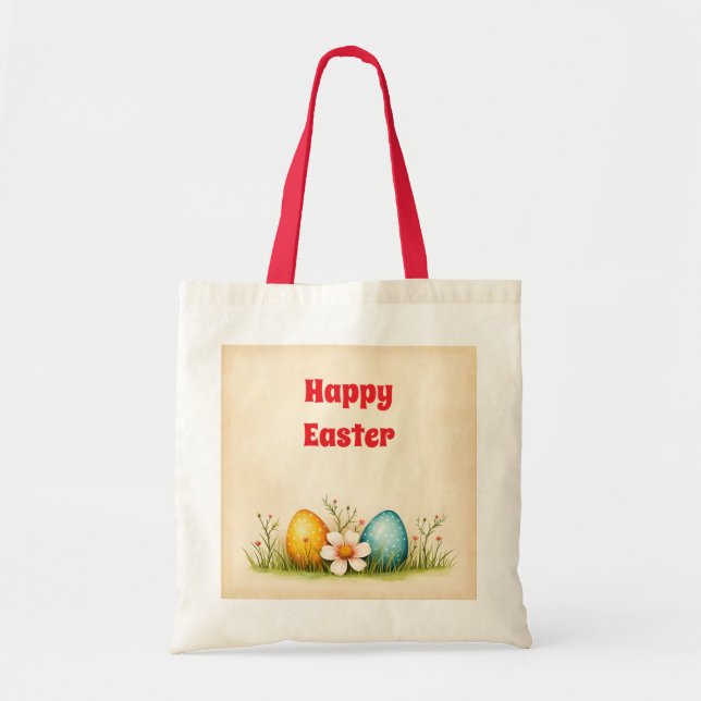 Easter Eggs Vintage Popular Collection Tote Bag (Front)