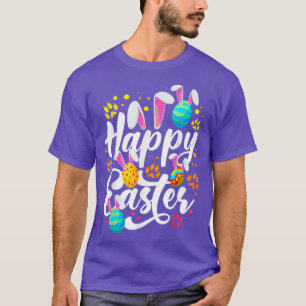 Easter Eggs With Easter Bunny Rabbit Ears Funny Ha T-Shirt