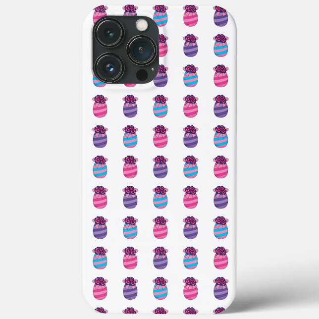 Easter Eggs with Flowers and Ribbon Case-Mate iPhone Case (Back)