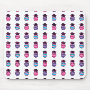 Easter Eggs with Flowers and Ribbon Mouse Pad