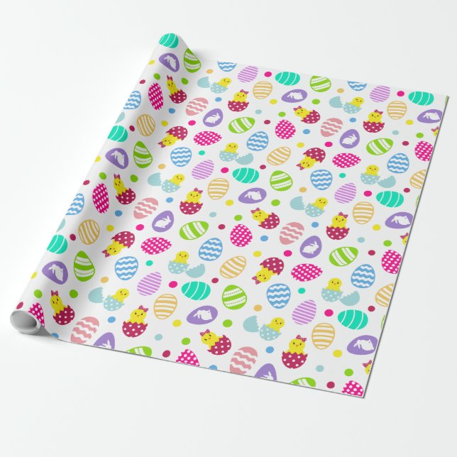 Easter Eggs Wrapping Paper (Unrolled)