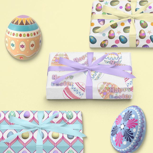 Easter Eggs Wrapping Paper Sheet (Creator Uploaded)
