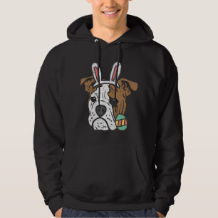Easter English Bulldog Bunny Dog Lover Owner Men W Hoodie
