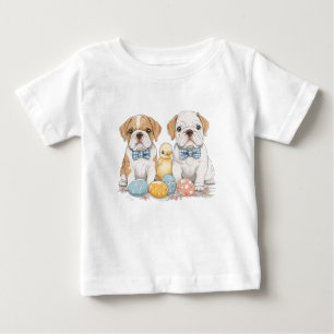 Easter English Bulldogs Baby T-Shirt