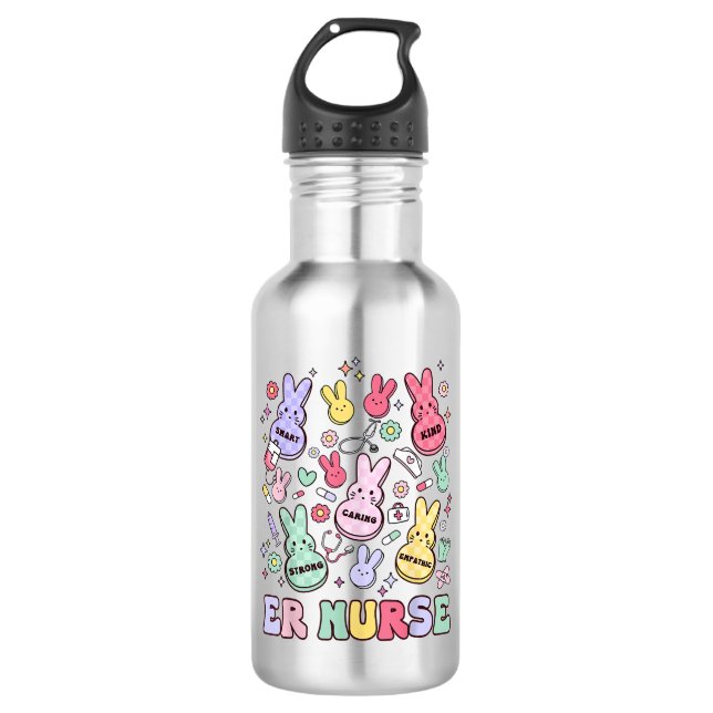 Easter ER Emergency Department Nurse Practitioner  710 Ml Water Bottle (Front)