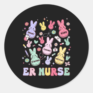 Easter Er Emergency Department Nurse Practitioner Classic Round Sticker