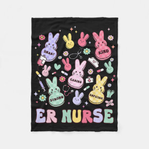 Easter Er Emergency Department Nurse Practitioner Fleece Blanket
