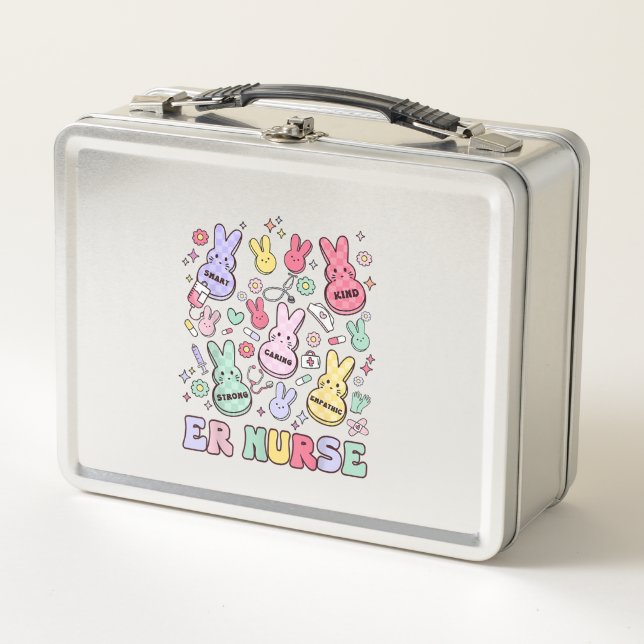 Easter ER Emergency Department Nurse Practitioner  Metal Lunch Box (Front)