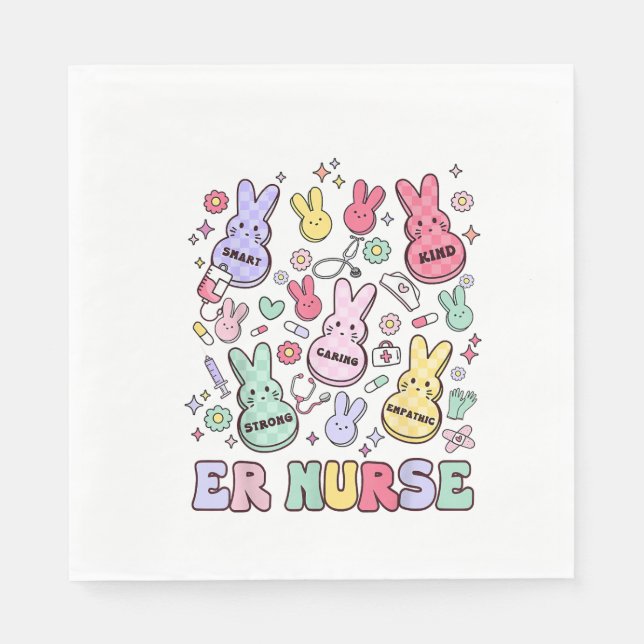 Easter ER Emergency Department Nurse Practitioner  Napkin (Front)