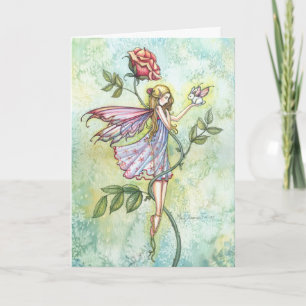Easter Fairy and Bunny Card by Molly Harrison