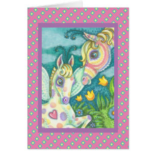EASTER FAIRY, BABY PONY GREETING NOTE CARD Verse