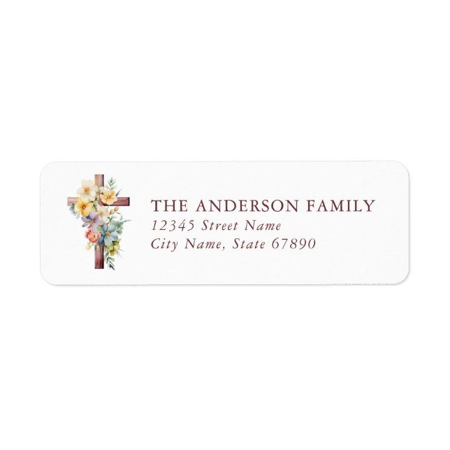 Easter Faith & Inspirational Return Address Labels (Front)