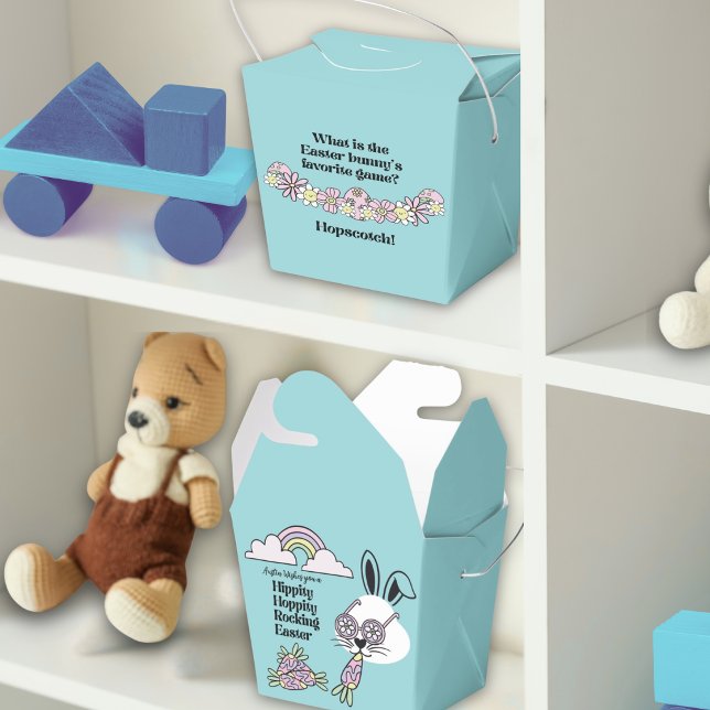 Easter Favour Box Retro Flower Power Bunny  (Creator Uploaded)