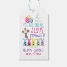 Easter Favour Tag, Christian Religious Easter tag