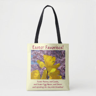 Easter Favourites tote bag Daffodil Flowers Happy